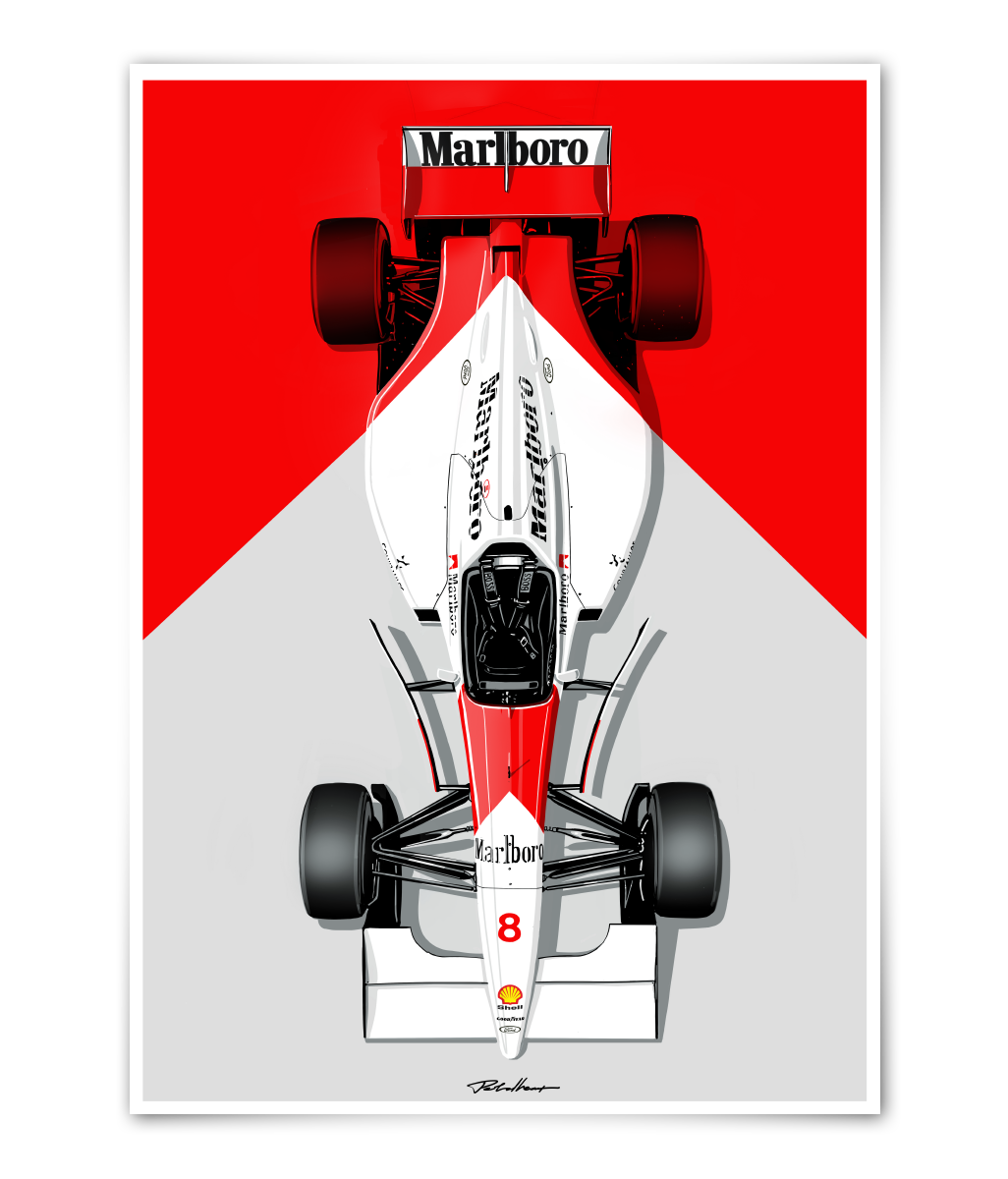MCLAREN MP4/8 | ARTPRINT