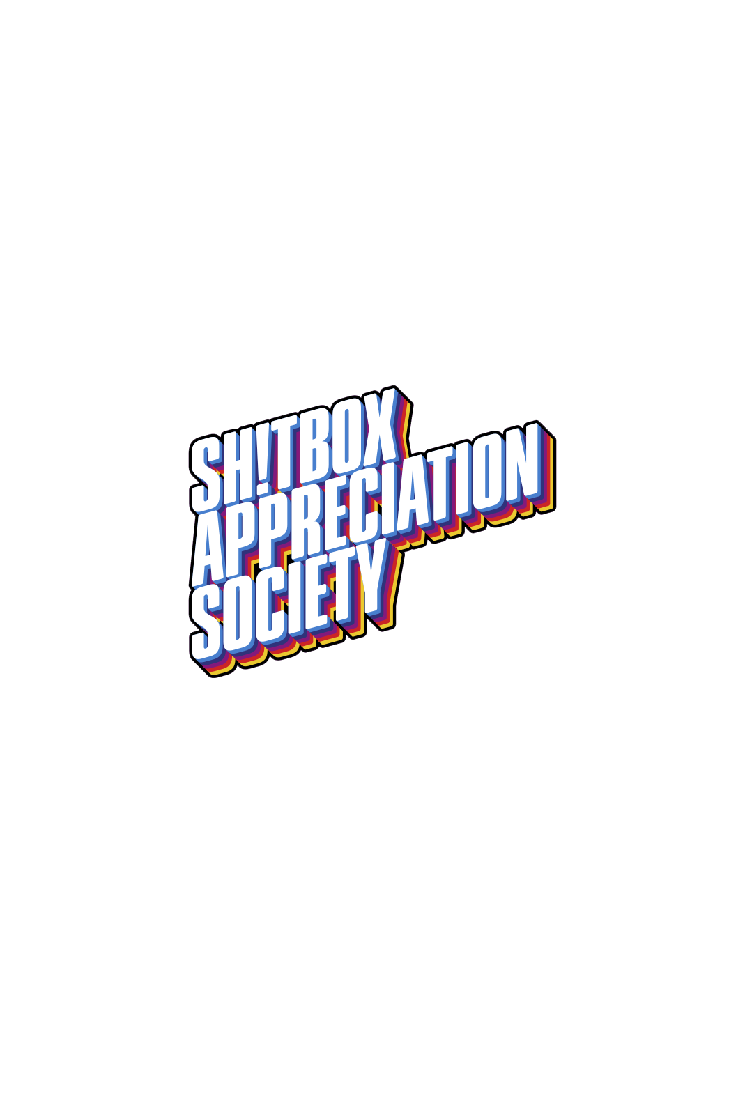 SHITBOX APPRECIATION SOCIETY - RAINBOW | STICKER