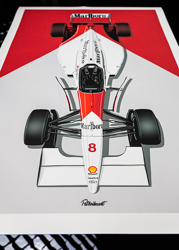 MCLAREN MP4/8 | ARTPRINT – Petrolheart