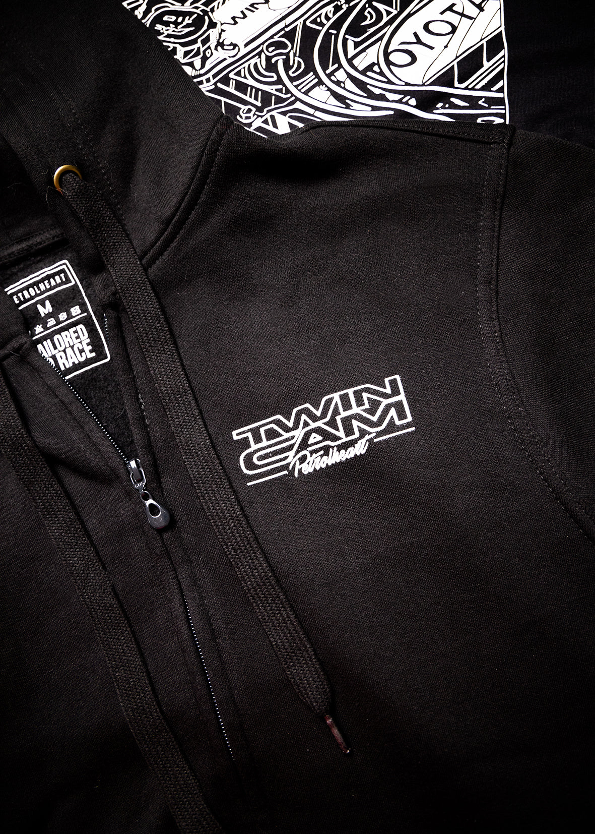 TWIN-CAM | ZIP HOODIE – Petrolheart