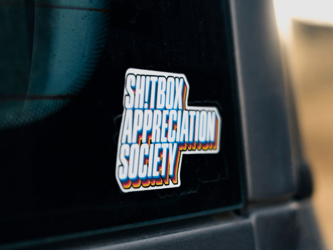 SHITBOX APPRECIATION SOCIETY - RAINBOW | STICKER
